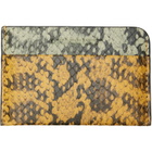 Dries Van Noten Yellow & Green Leather Card Holder