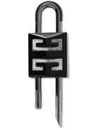 Givenchy - Logo-Detailed Leather-Trimmed Two-Tone Metal Padlock