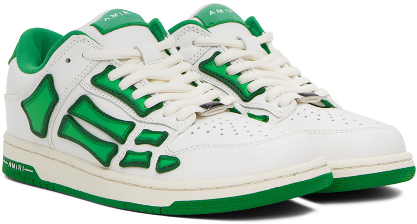 AMIRI スニーカー US 9 ホワイト/グリーン AMIRI White & Green Skel Top Low Sneakers Amiri