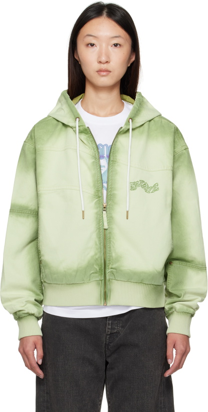 Photo: Dime Green Hooded Utility Jacket