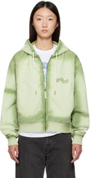 Dime Green Hooded Utility Jacket