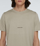 Saint Laurent Short-sleeved cotton logo T-shirt