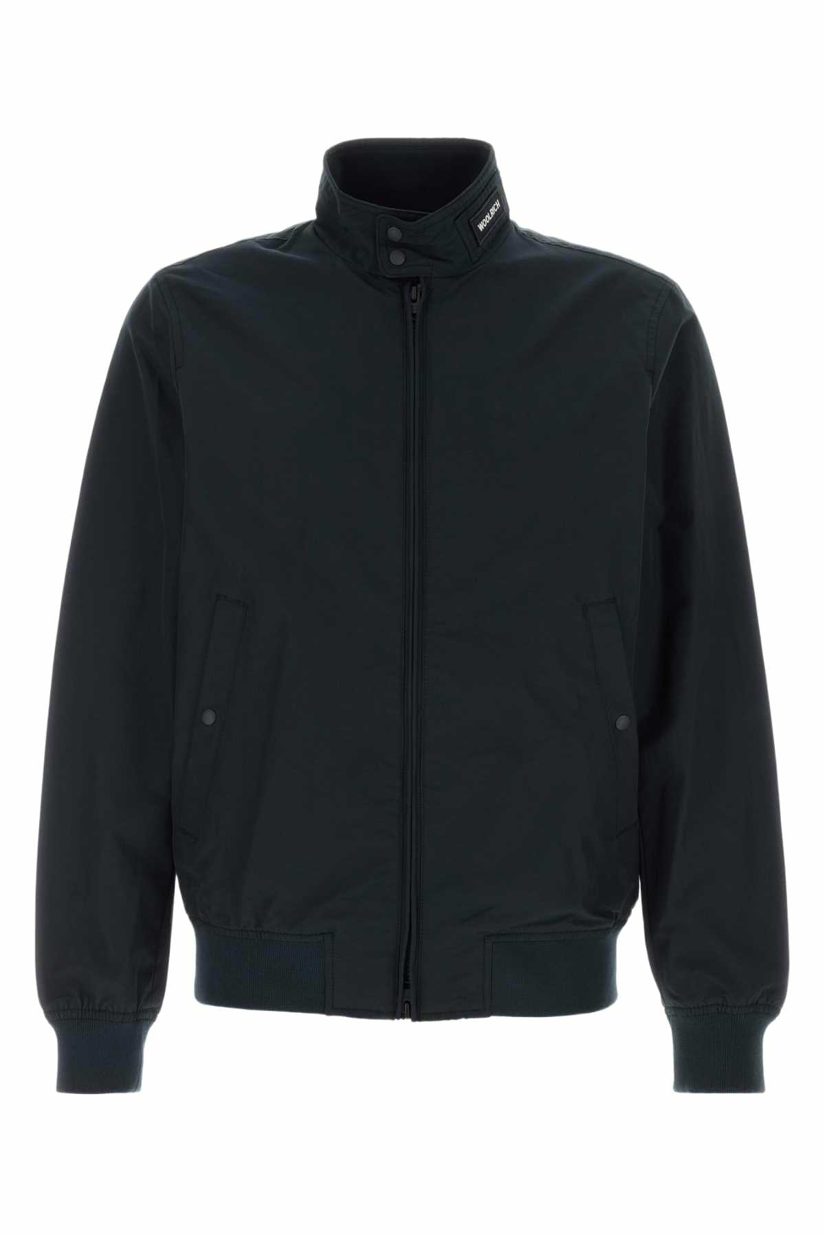 Woolrich Navy Blue Stretch Polyester Jacket Woolrich