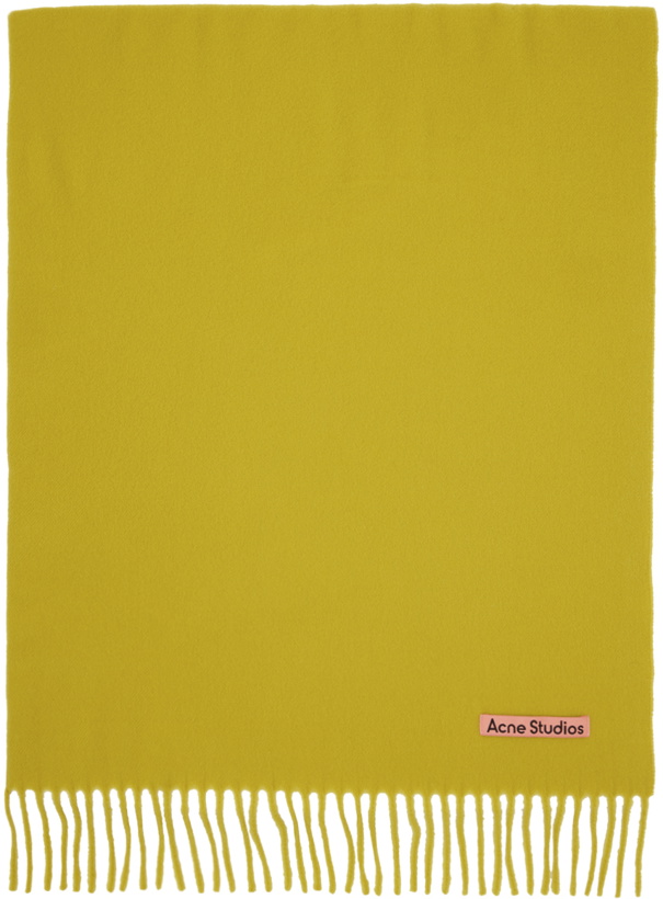 Photo: Acne Studios Yellow Oversized Scarf