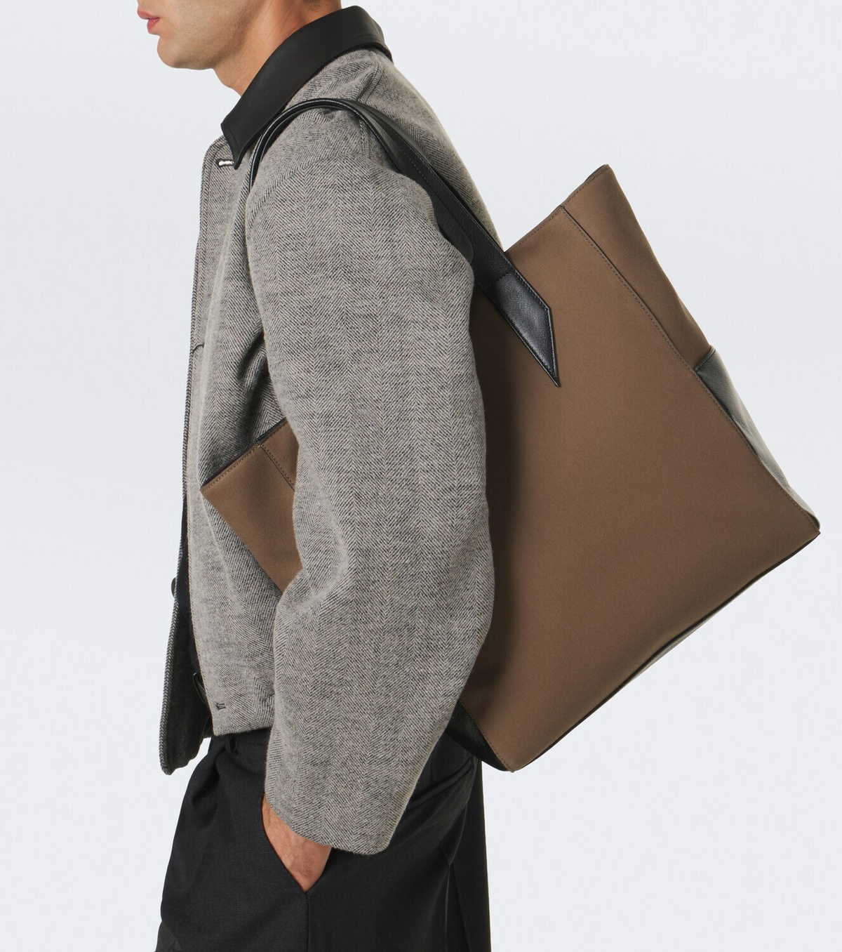 Métier Passerby North-South canvas tote bag