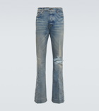 Amiri - Distressed flared jeans