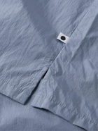 NN07 - Ole 1442 Camp-Collar Recycled-Shell Shirt - Blue