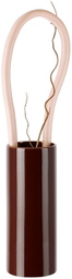 Vitra Burgundy & Pink 'Découpage' Vase