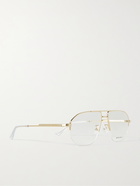 BOTTEGA VENETA - Aviator-Style Gold-Tone Optical Glasses - Gold