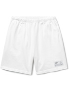Pasadena Leisure Club - Leisure Straight-Leg Logo-Appliquéd Cotton-Jersey Shorts - White