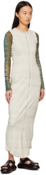Raquel Allegra Off-White Tank Column Dress
