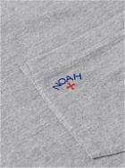 Noah - Core Logo-Print Cotton-Blend Jersey T-Shirt - Gray