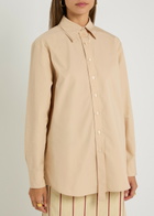 Bettter Ambrose Layered-effect Cotton-poplin Shirt Cream