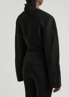 Nanushka Kiyo Seersucker Jacket Black