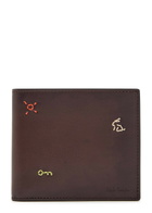 Paul Smith Embroidered Leather Wallet - Brown - One Size