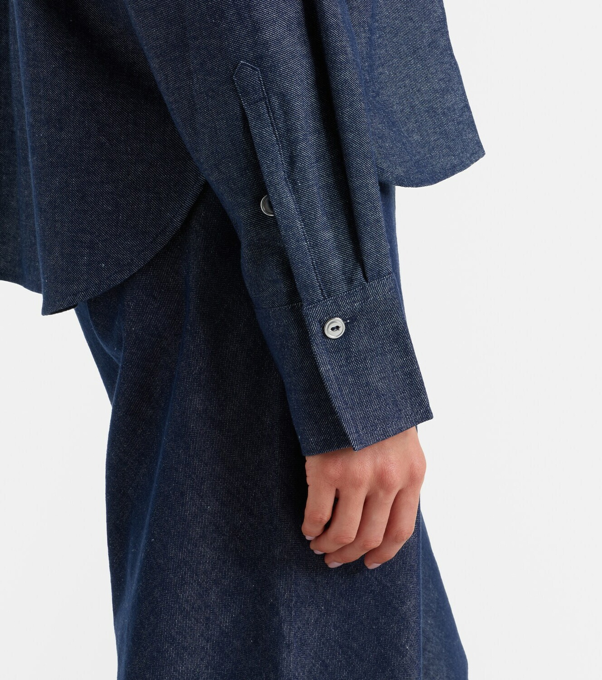 Vince Cotton and linen chambray shirt