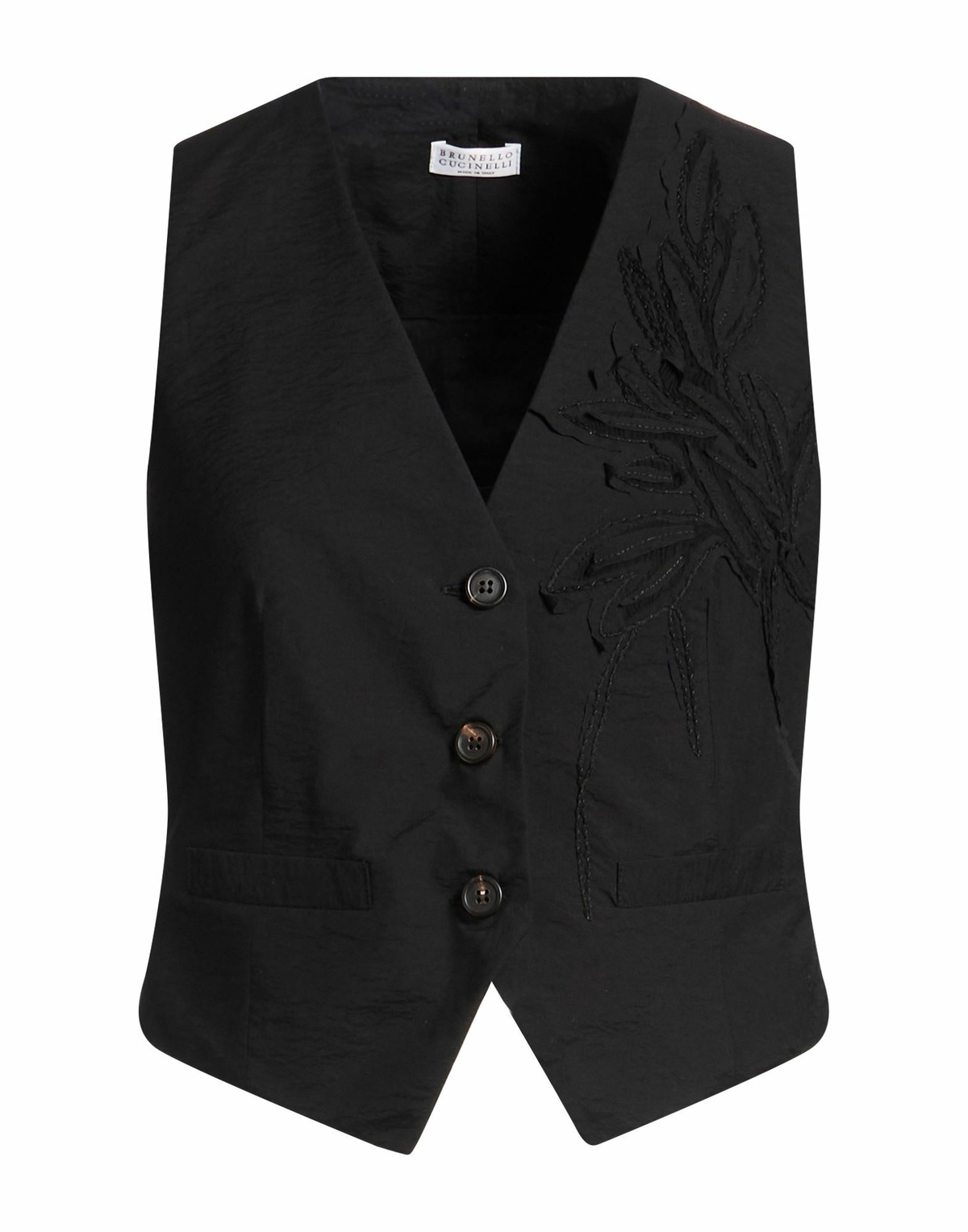 Brunello Cucinelli Womens Tailored Vest in Black