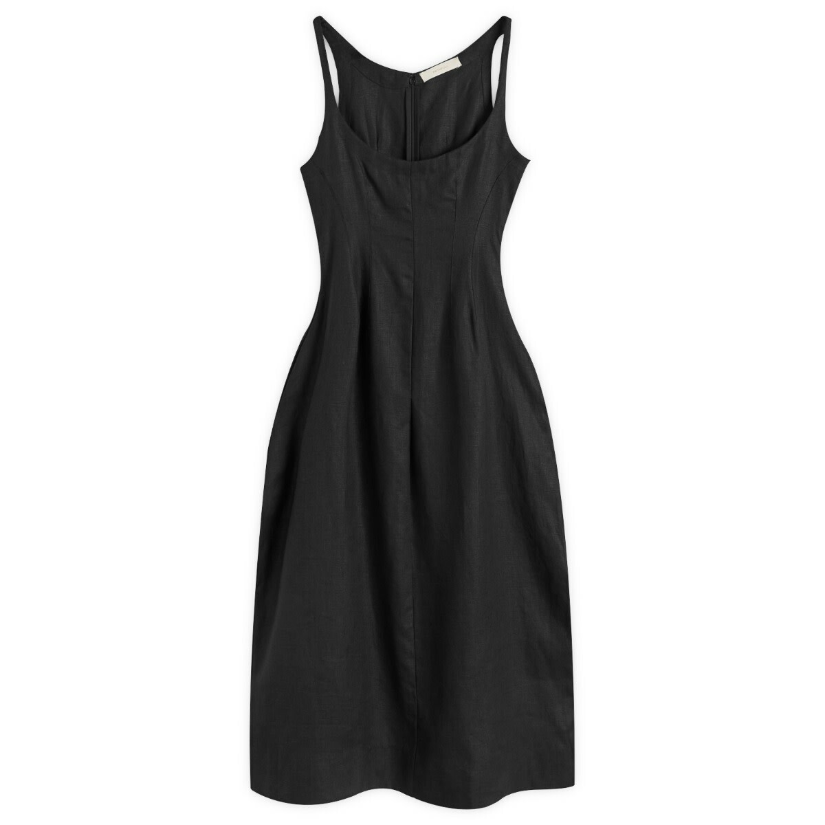 Faithfull The Brand Women's Sanne Midi Dress in Black Faithfull The Brand