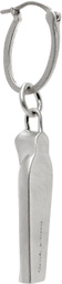 Rick Owens Silver Porterville Sacro Single Earring