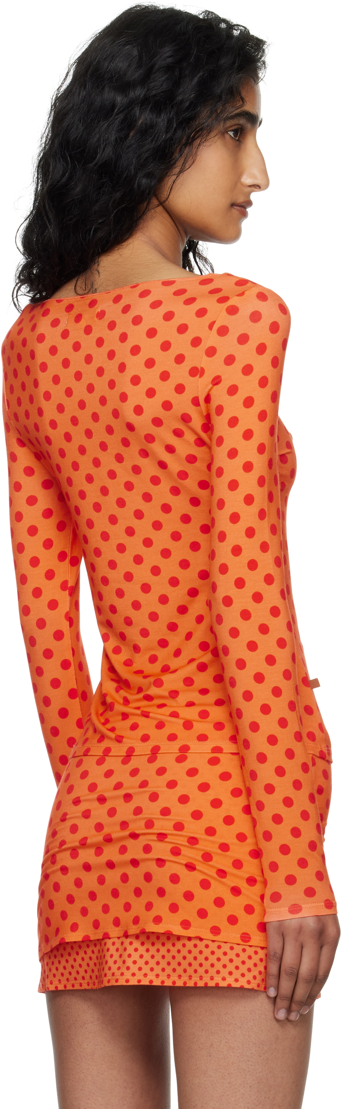 Miaou Orange & Red Amelia T-shirt
