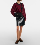 Prada Leopard-print calf hair penny loafers
