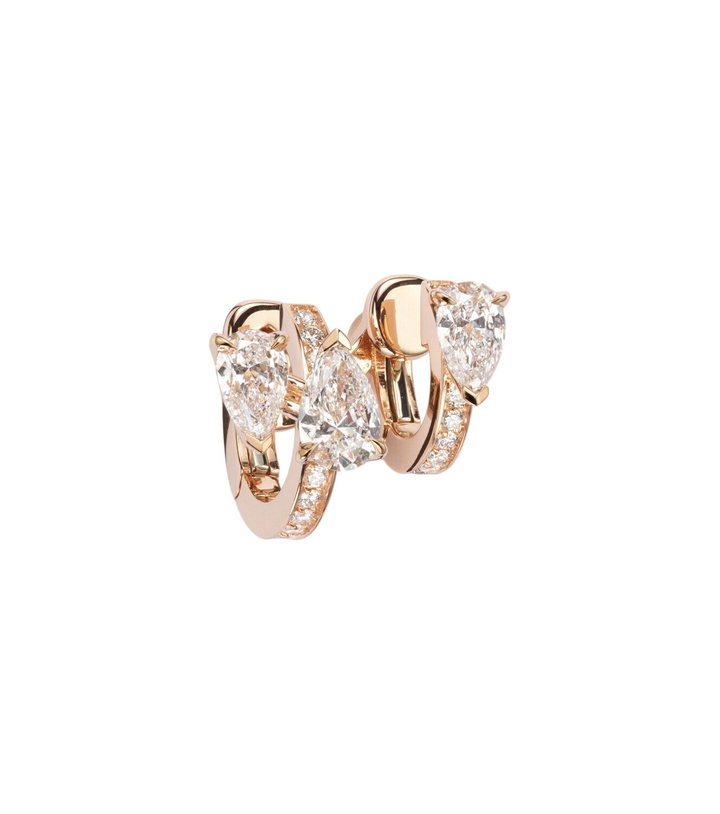 Photo: Repossi Serti Sur Vide 18kt rose gold single ear cuff with diamonds