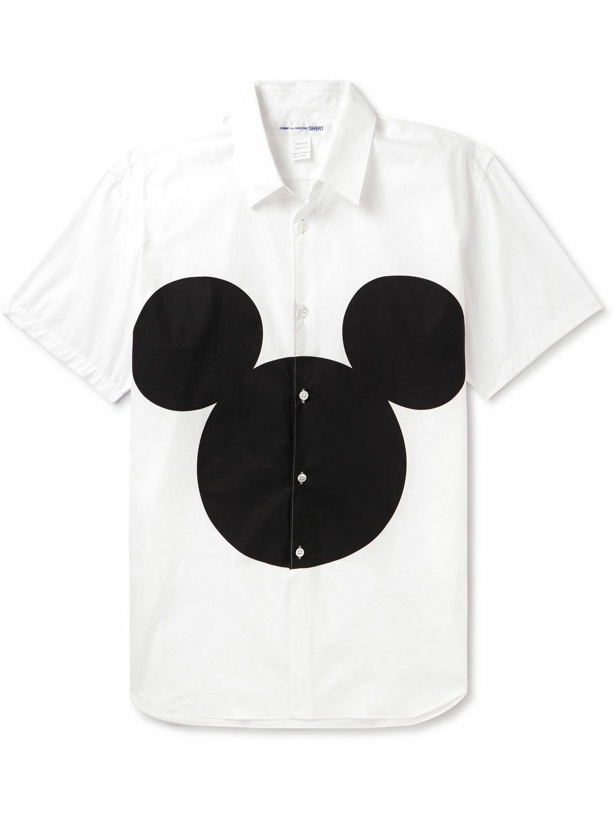 Photo: Comme des Garçons SHIRT - Disney Printed Cotton-Poplin Shirt - White
