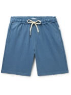 Onia - Straight-Leg Cotton-Blend Jersey Drawstring Shorts - Blue