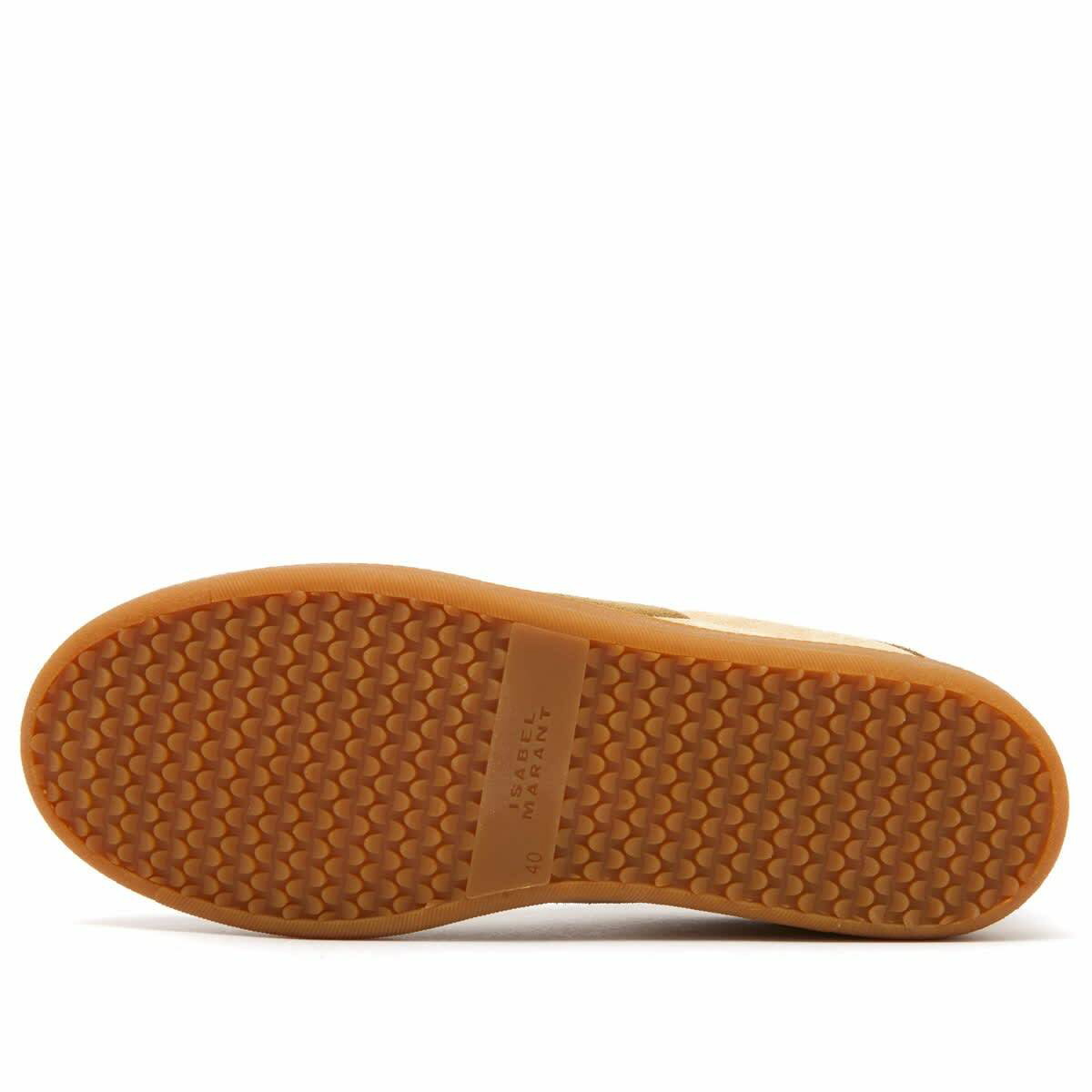Isabel Marant Women's Suede Logo Sneaker in Toffee/Taupe