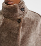 Brunello Cucinelli Shearling wrap coat