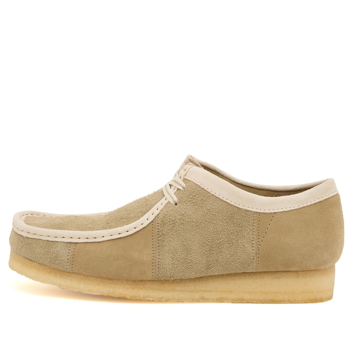 Photo: Clarks Originals Men's Patchwork Wallabee in Maple Stripe