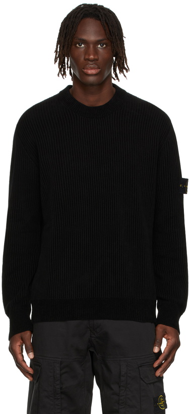 Photo: Stone Island Black Chenille Sweater