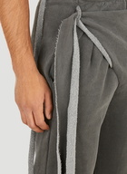 Wrap Front Track Pants in Grey