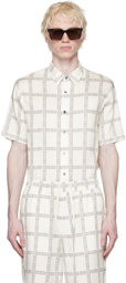 Emporio Armani White & Black Spread Shirt