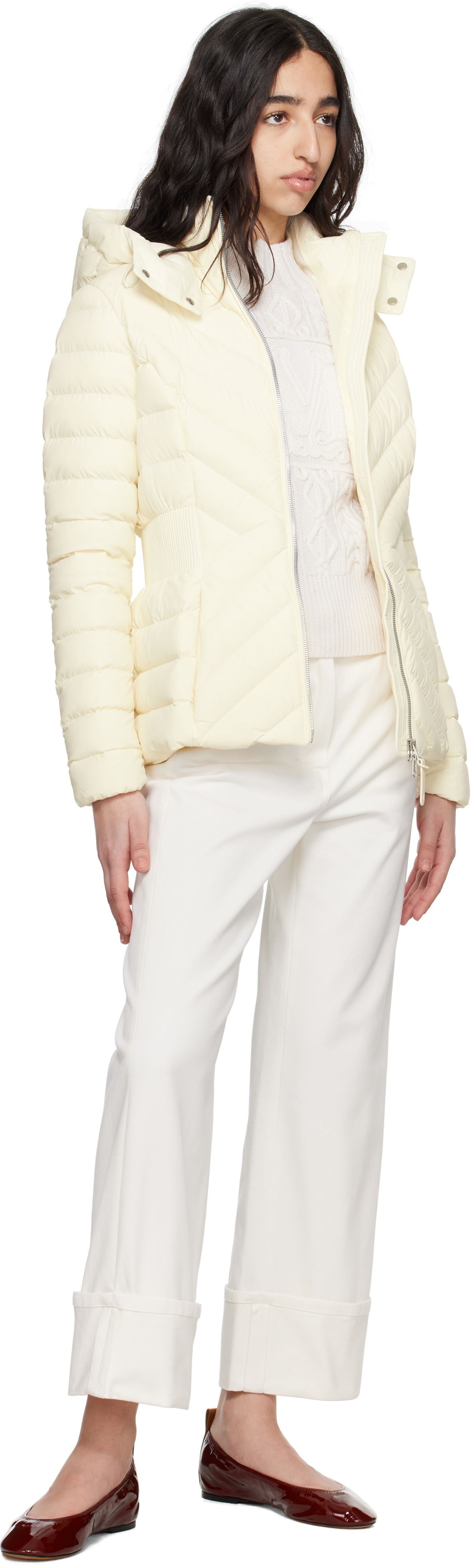 MACKAGE Off-White Idalee Hooded Light Down Jacket