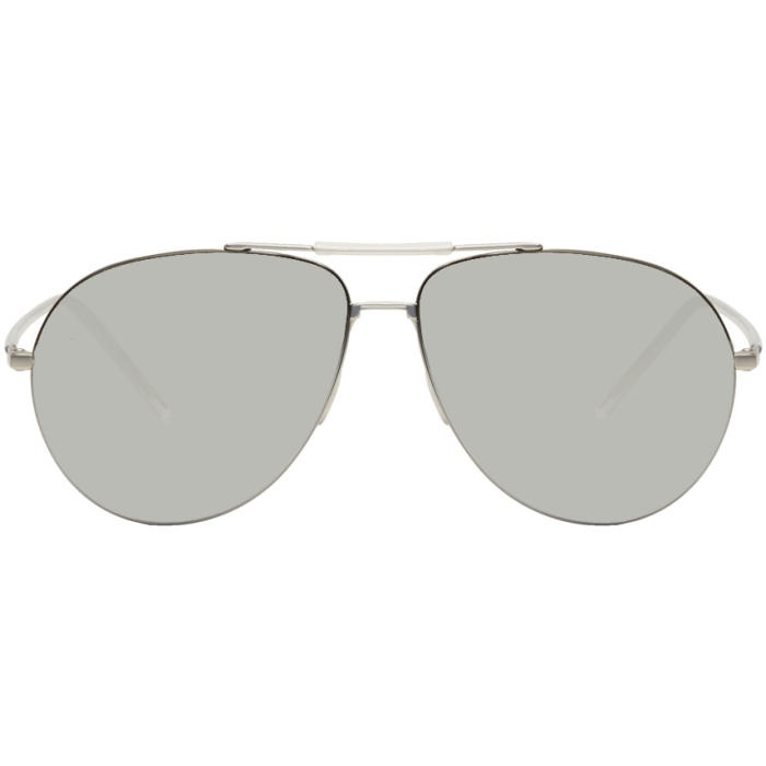 Photo: Dior Homme Silver 0195-S Aviator Sunglasses