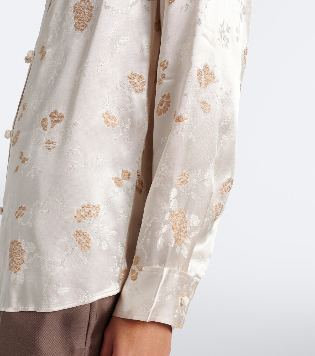 Dôen Maurise floral jacquard shirt