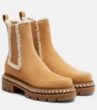 Christian Louboutin St Emilia shearling-trimmed Chelsea boots