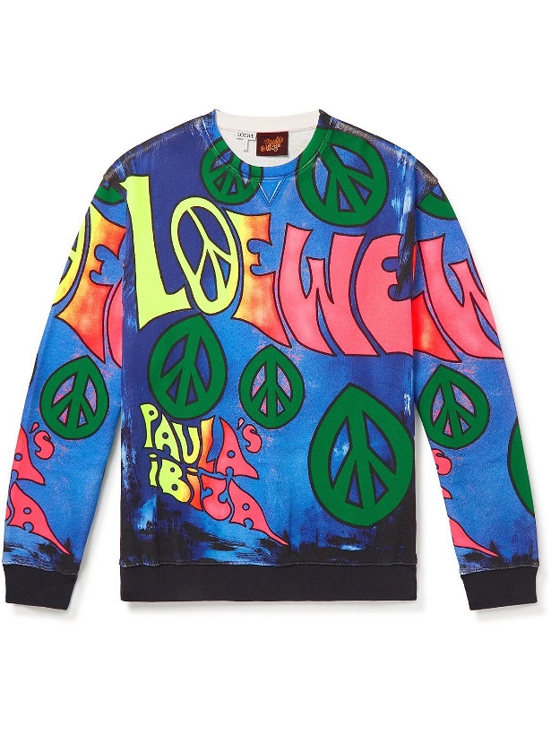 Photo: Loewe - Paula's Ibiza Printed Cotton-Jersey Sweatshirt - Multi