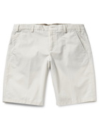 LORO PIANA - Stretch-Cotton Bermuda Shorts - Neutrals