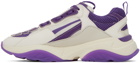 AMIRI White & Purple Bone Runner Sneakers