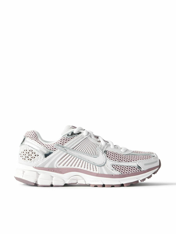 Photo: Nike - Zoom Vomero 5 Leather and Rubber-Trimmed Mesh Sneakers - Pink