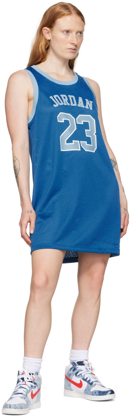 Nike Jordan Blue Polyester Mini Dress Nike Jordan Brand