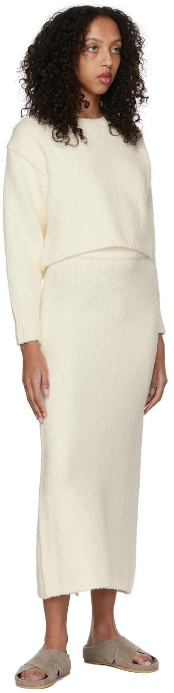 Missing You Already Off-White Cotton Maxi Skirt