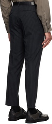 Comme des Garçons Homme Deux Gray Dobby Stripe Trousers