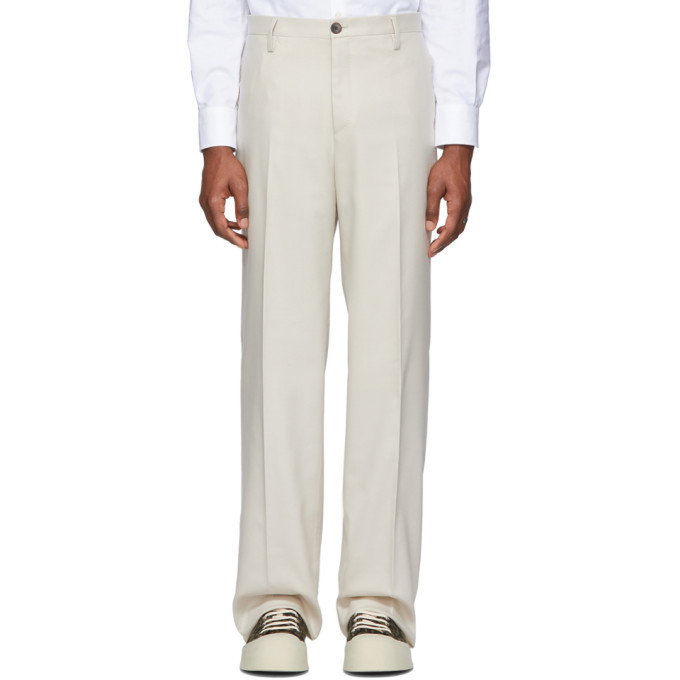 Eidos Beige Piquet Trousers Eidos