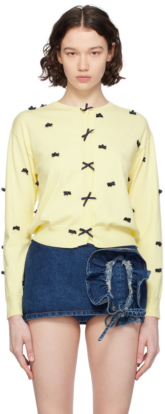Photo: Pushbutton Yellow Ribbon Cardigan