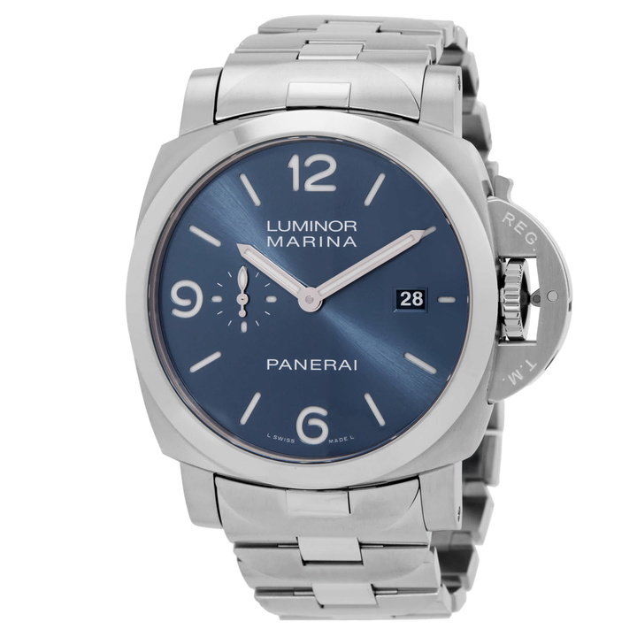 Photo: Panerai Luminor Marina Automatic Blue Dial Mens Watch PAM03323