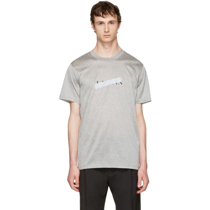 Photo: Lanvin Grey Logo T-Shirt