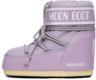 Moon Boot Purple Icon Low Nylon Boots
